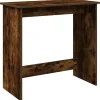 VIDAXL - Bureau chêne fumé 80x40x75 cm bois d'ingénierie
