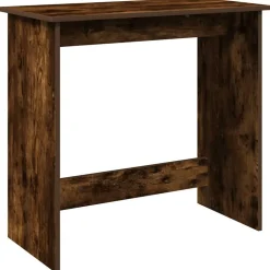 VIDAXL - Bureau chêne fumé 80x40x75 cm bois d'ingénierie