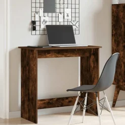 VIDAXL - Bureau chêne fumé 80x40x75 cm bois d'ingénierie