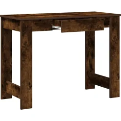 VIDAXL - Bureau chêne fumé 100x45x75 cm bois d'ingénierie