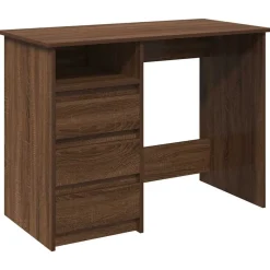 VIDAXL - Bureau chêne marron 102x50x75 cm bois d'ingénierie