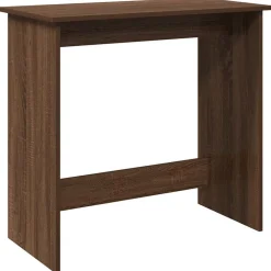 VIDAXL - Bureau chêne marron 80x40x75 cm bois d'ingénierie