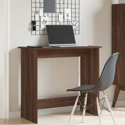 VIDAXL - Bureau chêne marron 80x40x75 cm bois d'ingénierie