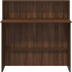 VIDAXL - Bureau de réception chêne brun 100x50x103,5cm bois d'ingénierie