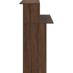 VIDAXL - Bureau de réception chêne brun 100x50x103,5cm bois d'ingénierie