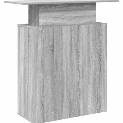 VIDAXL - Bureau de réception sonoma gris 100x40x104 cm bois ingénierie