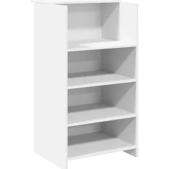 VIDAXL - Bureau de réception blanc 55x50x103,5 cm bois d'ingénierie