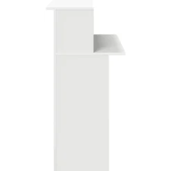 VIDAXL - Bureau de réception blanc 100x50x103,5 cm bois d'ingénierie