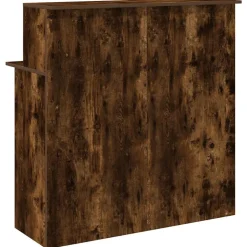 VIDAXL - Bureau de réception chêne fumé 100x50x103,5cm bois d'ingénierie