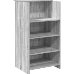 VIDAXL - Bureau de réception sonoma gris 55x50x103,5 cm bois ingénierie