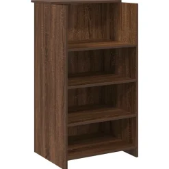 VIDAXL - Bureau de réception chêne brun 55x50x103,5 cm bois d'ingénierie