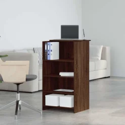 VIDAXL - Bureau de réception chêne brun 55x50x103,5 cm bois d'ingénierie
