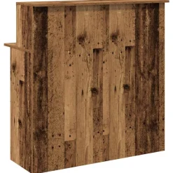 VIDAXL - Bureau de réception vieux bois 100x50x103,5cm bois d'ingénierie