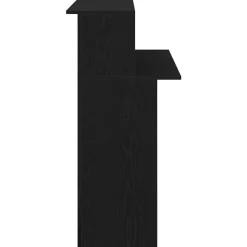 VIDAXL - Bureau de réception noir 100x50x103,5 cm bois d'ingénierie