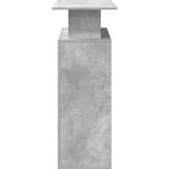 VIDAXL - Bureau de réception gris béton 100x40x104 bois d'ingénierie