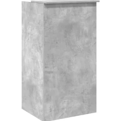VIDAXL - Bureau de réception gris béton 55x50x103,5 cm bois d'ingénierie