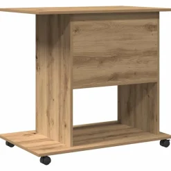 VIDAXL - Bureau d'ordinateur chêne artisanal 80x50x75 cm bois ingénierie