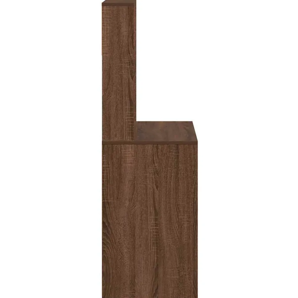 VIDAXL - Bureau et étagères chêne marron 100x45x140 cm bois d'ingénierie