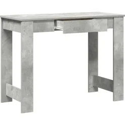VIDAXL - Bureau gris béton 100x45x75 cm bois d'ingénierie
