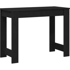VIDAXL - Bureau noir 100x45x75 cm bois d'ingénierie