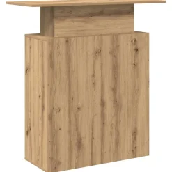 VIDAXL - Bureau réception chêne artisanal 100x40x104 cm bois ingénierie