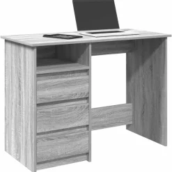 VIDAXL - Bureau sonoma gris 102x50x75 cm bois d'ingénierie