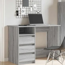 VIDAXL - Bureau sonoma gris 102x50x75 cm bois d'ingénierie