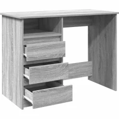 VIDAXL - Bureau sonoma gris 102x50x75 cm bois d'ingénierie