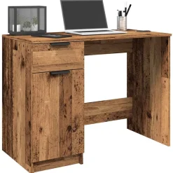 VIDAXL - Bureau vieux bois 100x50x75 cm bois d'ingénierie