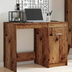 VIDAXL - Bureau vieux bois 100x50x76 cm bois d'ingénierie