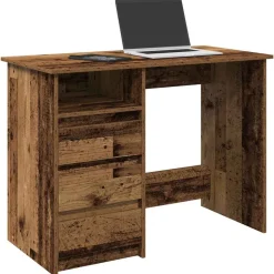 VIDAXL - Bureau vieux bois 102x50x75 cm bois d'ingénierie