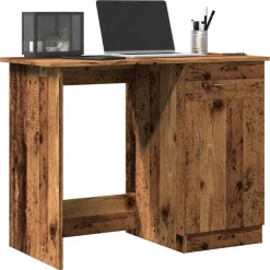 VIDAXL - Bureau vieux bois 100x50x76 cm bois d'ingénierie