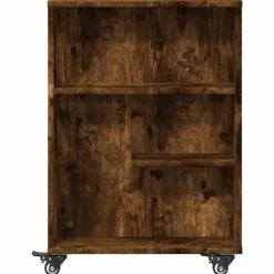 VIDAXL - Chariot de rangement étroit chêne fumé bois d'ingénierie