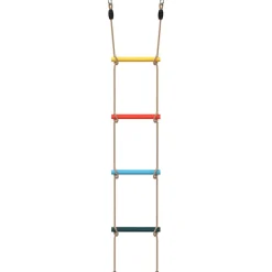 VIDAXL - Échelle de corde pour enfants avec 4 échelons multicolore