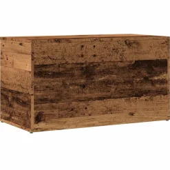 VIDAXL - Coffre de rangement vieux bois 84x42x46 cm bois d'ingénierie