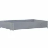 VIDAXL - Collier de palette gris 120x80 cm bois de pin solide