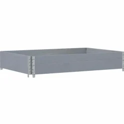 VIDAXL - Collier de palette gris 120x80 cm bois de pin solide