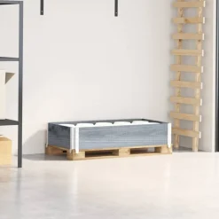 VIDAXL - Collier de palette gris 100x50 cm bois de pin solide