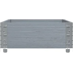 VIDAXL - Collier de palette gris 100x50 cm bois de pin solide