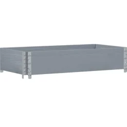 VIDAXL - Collier de palette gris 100x50 cm bois de pin solide