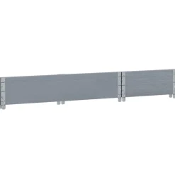 VIDAXL - Collier de palette gris 100x50 cm bois de pin solide