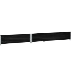 VIDAXL - Collier de palette noir 120x80 cm bois de pin solide