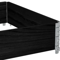 VIDAXL - Collier de palette noir 120x80 cm bois de pin solide