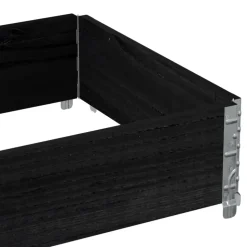 VIDAXL - Collier de palette noir 80x60 cm bois de pin solide