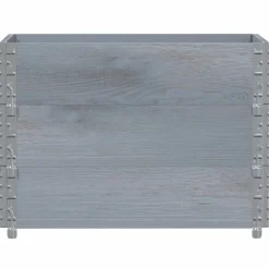 VIDAXL - Colliers de palette 3 pcs gris 80x60 cm bois de pin solide