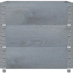 VIDAXL - Colliers de palette 3 pcs gris 80x60 cm bois de pin solide