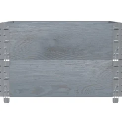 VIDAXL - Colliers de palette 2 pcs gris 80x60 cm bois de pin solide