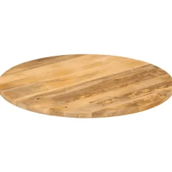 VIDAXL - Dessus de table ø 80x2,5 cm rond bois de manguier massif