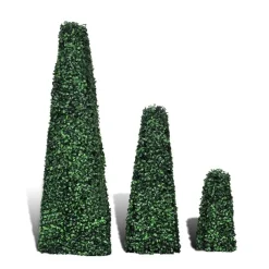 VIDAXL - Ensemble de 3 buis formés artificiels pyramidaux