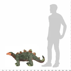 VIDAXL - Jouet en peluche dinosaure stegosaurus vert et orange xxl